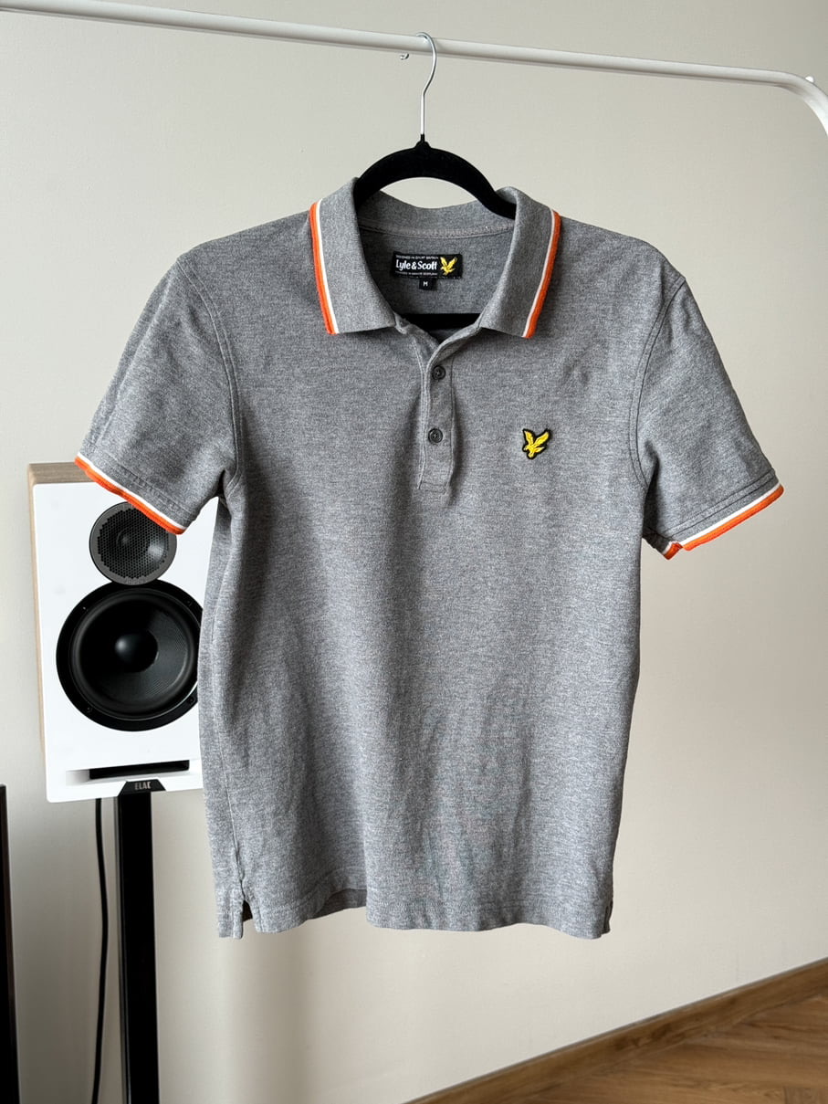 Polo Lyle&Scott ‘Orange-Grey’